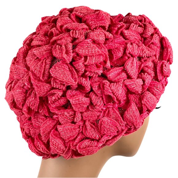 Vintage 40s 50s Chenille Loops Union Hat main image 7